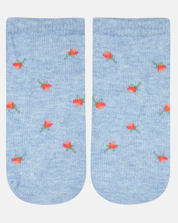 Toshi - Organic Socks Ankle Jacquard - Indent - Skyla