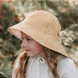 Bedhead - 'Wanderer' Panelled Bucket Sun Hat - Frankie / Flax