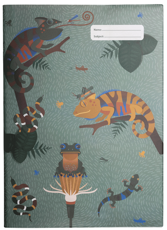 Spencil Scrapbook Cover - Quirky Chameleon I
