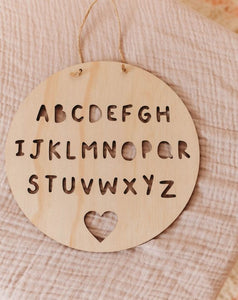 Timber Tinkers - ABC Round Stencil Wall Sign