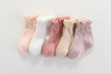 maMer - Frilly Crew Socks - 2 pack - candy pink/white