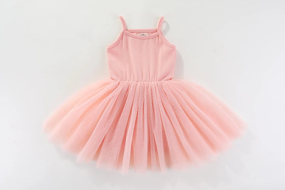 MaMer - Valentina Tutu Dress - Light Pink Dots