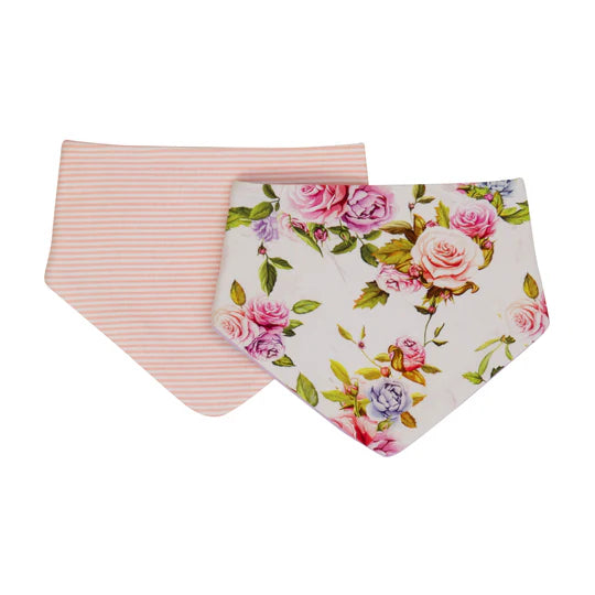 All4Ella - Bandana bibs 2pk - Rose