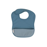 All4Ella - Recycled pouch bib - Two-tone Blue