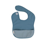 All4Ella - Recycled pouch bib - Two-tone Blue