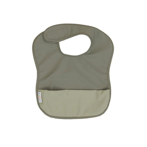 All4Ella - Recycled pouch bib - Two-tone Sage