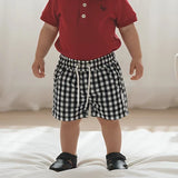 Love Henry - Baby Boys Sonny Short - Navy Check