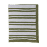 Living Textiles - Chenille Blanket - Stripes Sage