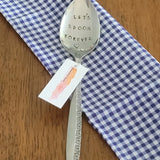 Samantha's Studio - "Let's Spoon Forever" Quote Cutlery (Spoon), Stamped Cutlery