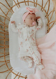 Confetti Kidz - Rose Garden - Bamboo Zipsuit