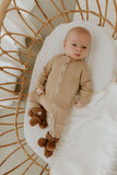 Confetti Kidz - Fawn Waffle Zipsuit