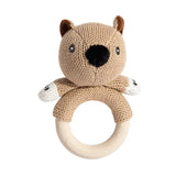 Living Textiles - Ring Rattle - Wombat