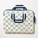 Project Ten - Laptop Case – Navy Horseshoe