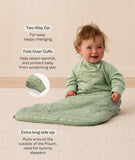 ergoPouch - Side Zip Premium Sleeping Bag 2.5 TOG Daisies - 3-12mnths (000-1)