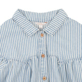 Fox & Finch - Winter Vacay Stripe Denim Dress - Blue Stripe