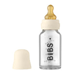 BIBS Dummies - 110ml Glass Bottle Set - Ivory