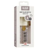 BIBS Dummies - 110ml Glass Bottle Set - Ivory