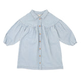 Fox & Finch - Winter Vacay Stripe Denim Dress - Blue Stripe