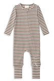 Milky - Latte Stripe Zip Romper