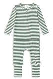 Milky - Fern Stripe Zip Romper