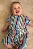 Milky - Crinkle Stripe Romper