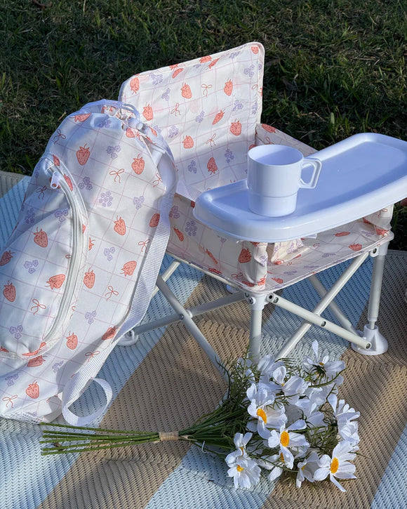 Sandy Bums - Portable Baby Chair - BERRY