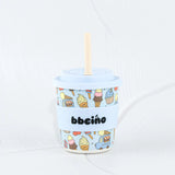 BBcino - Scoops in Blue Kids Keep Cup - 240ml (Straw Included)
