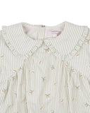 Fox & Finch - Orchard Bloom Emb. Stripe Overlay Dress