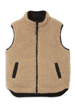 Milky - Reversible Sherpa Puffer Vest
