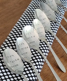 Samantha's Studio - "Dad's Ice Cream Spoon" Quote Cutlery (Spoon), Hand Stamped