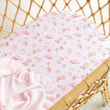 Snuggle Hunny - Fitted Bassinet Sheet - Boots & Bows