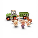 Onya Kids - Green Tractor with farm animals and a farmer