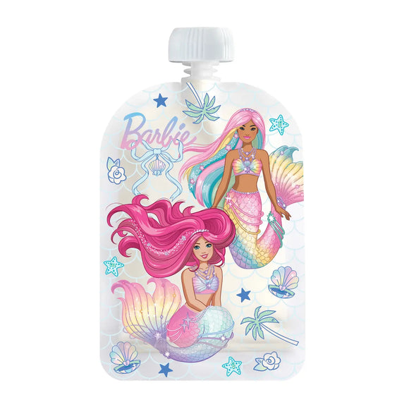 Sinchies - 150ml Reusable Food Pouches - Barbie™ - Mermaid Magic - Pack of 5
