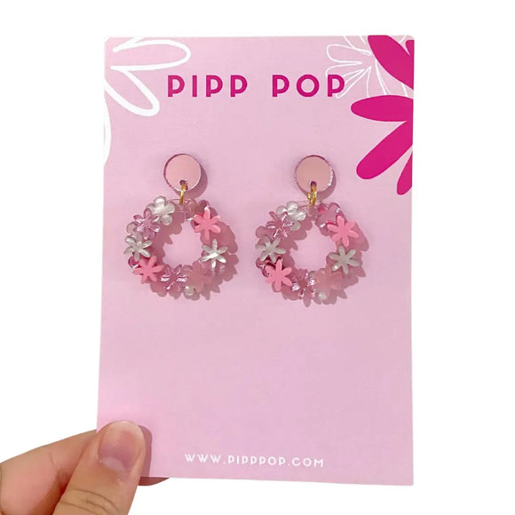 Pipp & Pop - Flower Dangles - Light Pink