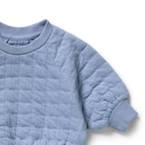 Wilson & Frenchy - Sky Blue Organic Quilted Sweat