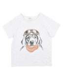 Bebe - HARLAN AVIATION DOG TEE 3-5 YRS