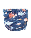 Minihaha - AIDEN PRINT AQUA NAPPY