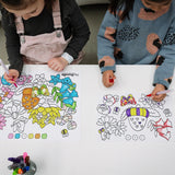 HeyDoodle - Flower Power Mini Colouring & Doodle Mat