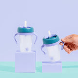 Little Stackers - Weighted Straw Sippy Cup Two Pack