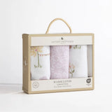 Living Textiles - Organic Wash Cloths 3 Pack - Whimsical Wonderland