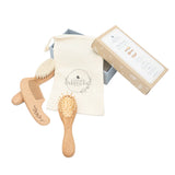 Living Textiles - 3pc Baby Wooden Brush & Comb Set