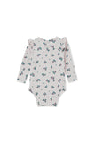 Milky - Sweet Floral Frill Bubbysuit