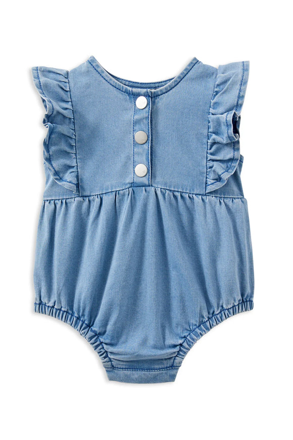 Milky - Denim Frill Playsuit