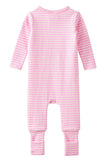 Milky - Tickled Pink Stripe Zip Romper