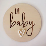 Timber Tinkers - Oh Baby Heart Birth Annoucement