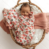 Snuggle Hunny - Strawberry Organic Muslin Wrap