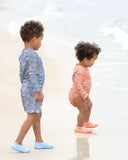 Toshi - Swim Baby Reef Booties Solid - Sky