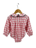 Little Windmill Clothing Co - "RIVER" CHUCKY GINGHAM LONG SLEEVE BUBBLE ROMPER