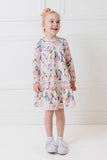 Milky - Hydrangea Tiered Dress
