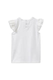 Milky - White Broderie Frill Tee
